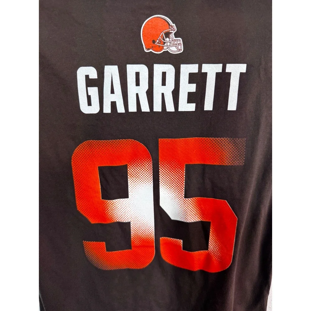 NFL Cleveland Browns Myles Garrett #95 Graphic T-Shirt Kids Youth M 10/12 Brown
